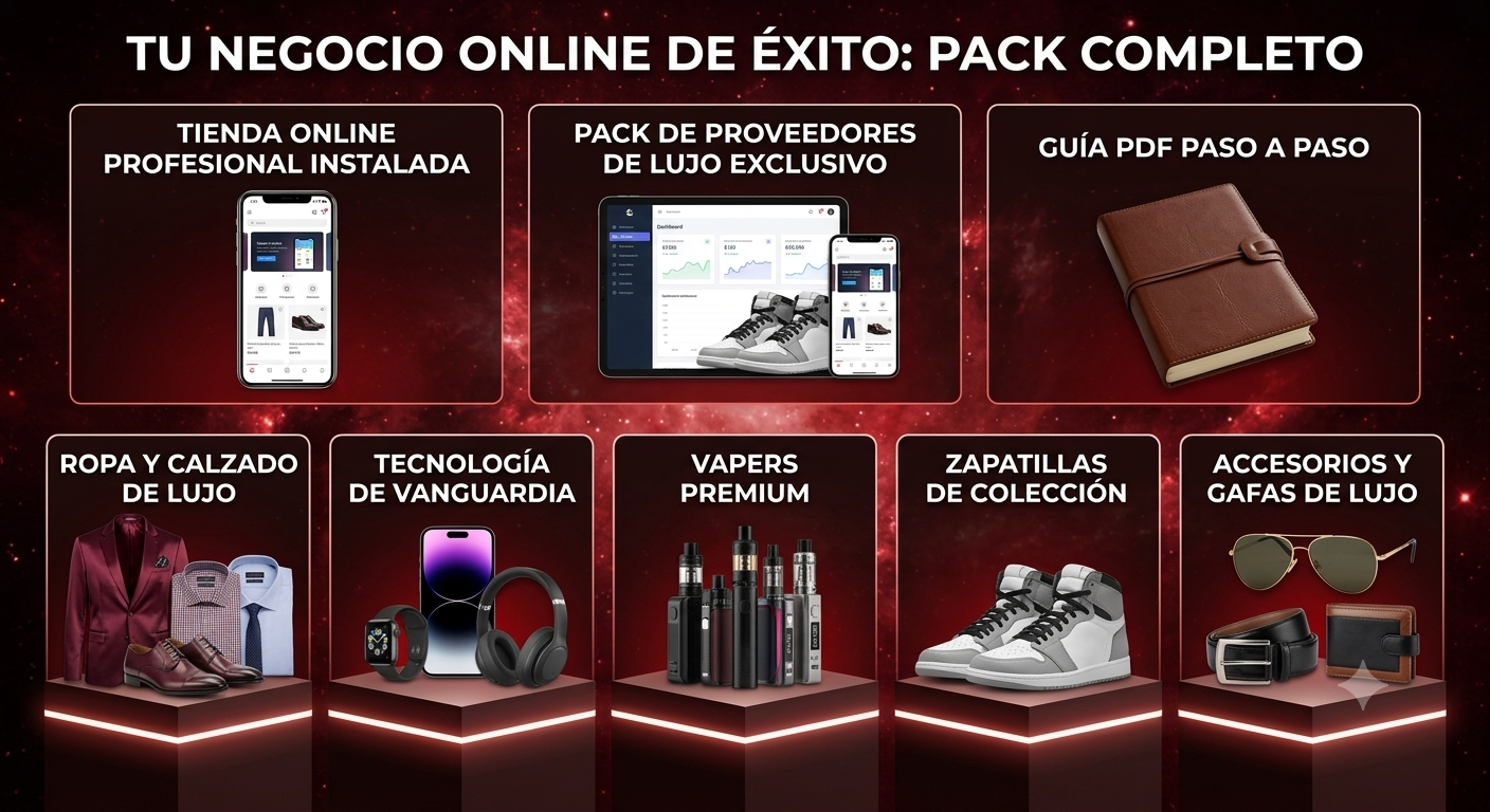 Tienda online + proveedores + guía !